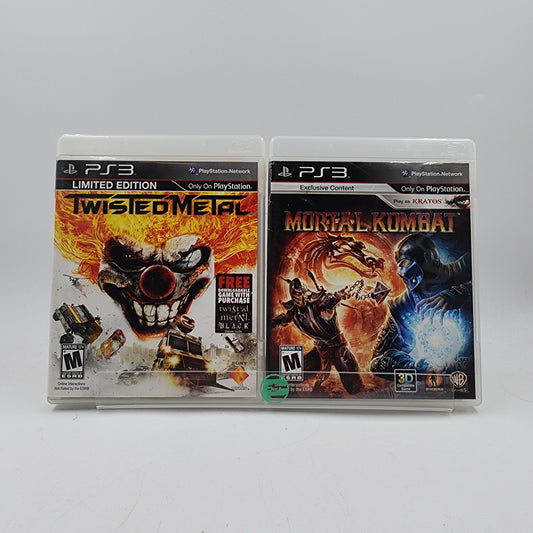 2 Sony PS3 Games Crash and Slash Bundle Mortal Kombat & Twisted Metal