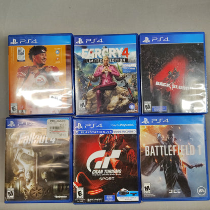 Sony PlayStation 4 Slim PS4 1TB Black Console Gaming System With 6 Games