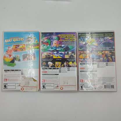 Lot of 3 Nintendo Nickelodeon Kart Racers Switch Games