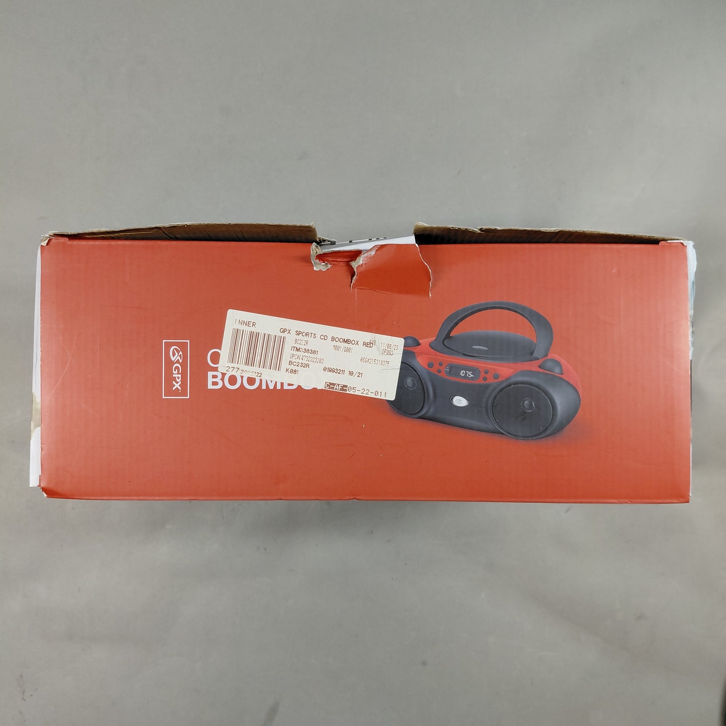 GPX CD/Radio Boombox Radio BC232R