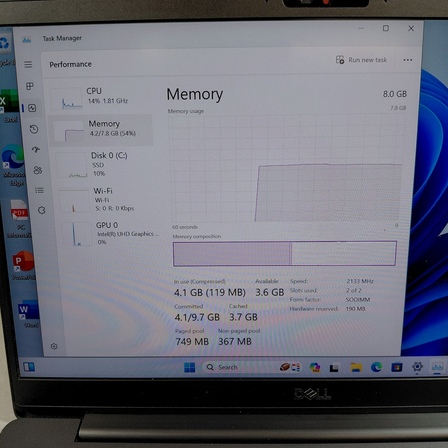 Dell Latitude 7300 13.4" i7-8665U 1.9GHz 8GB RAM 128GB SSD