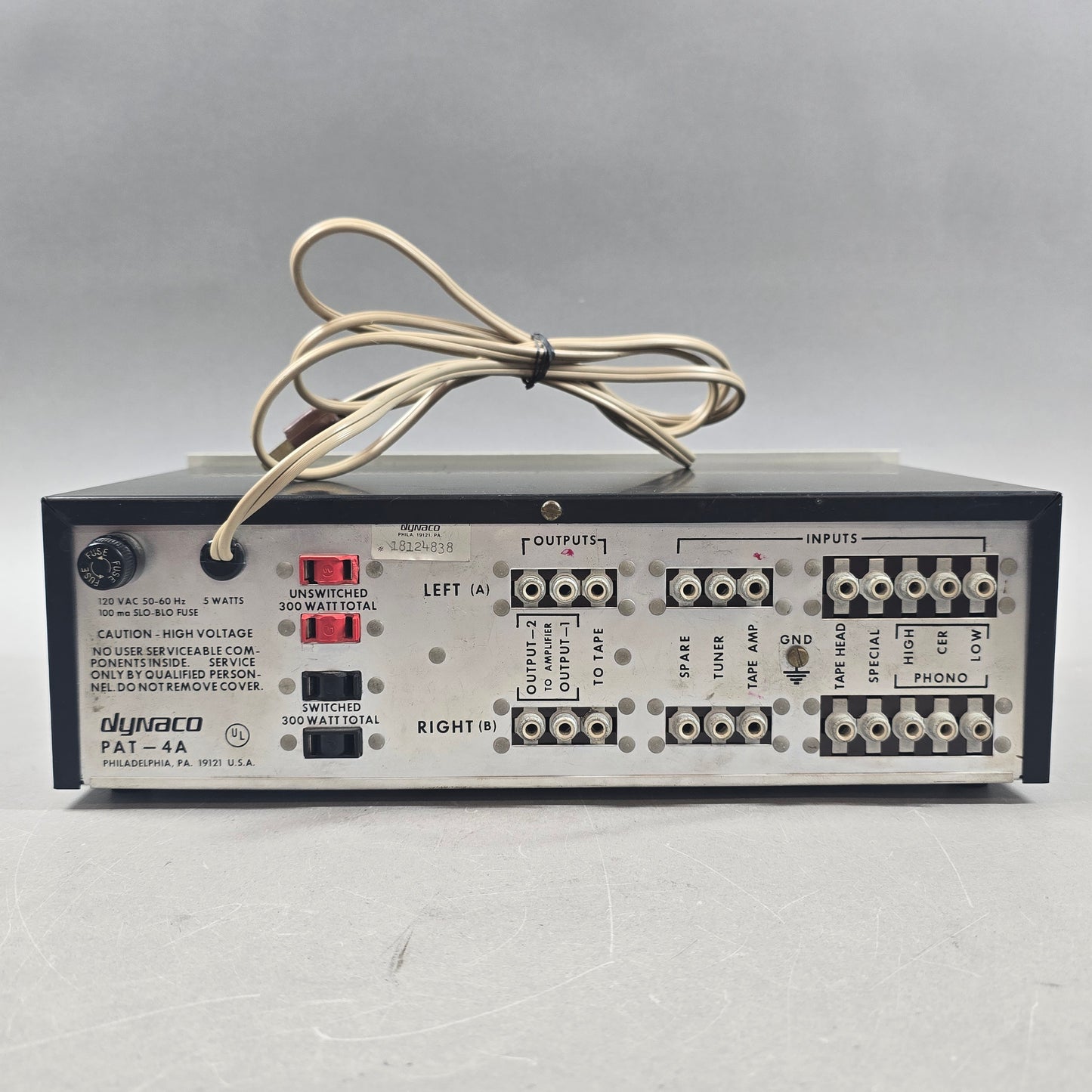 Dynaco Stereo Pre Amplifier PAT  PAT-4A