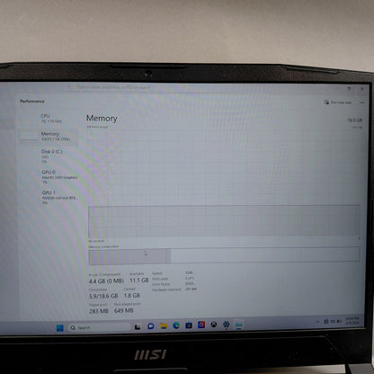 MSI katana 15 b13v B13VE i7-13620H 2.4GHz 16GB RAM 1TB SSD GeForce RTX 4060