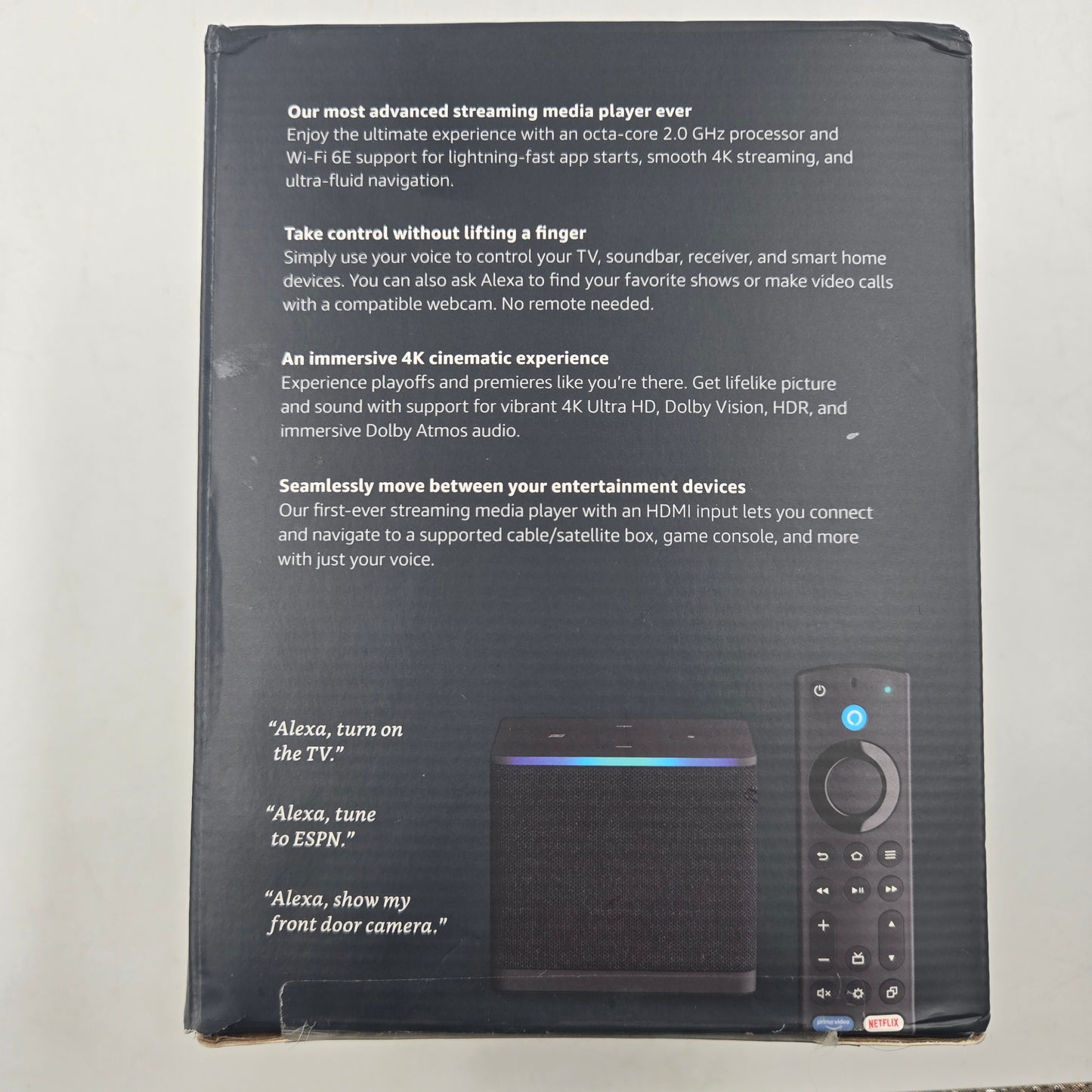 Fire Tv Cube Amazon Wi-Fi 6E 4K HDR