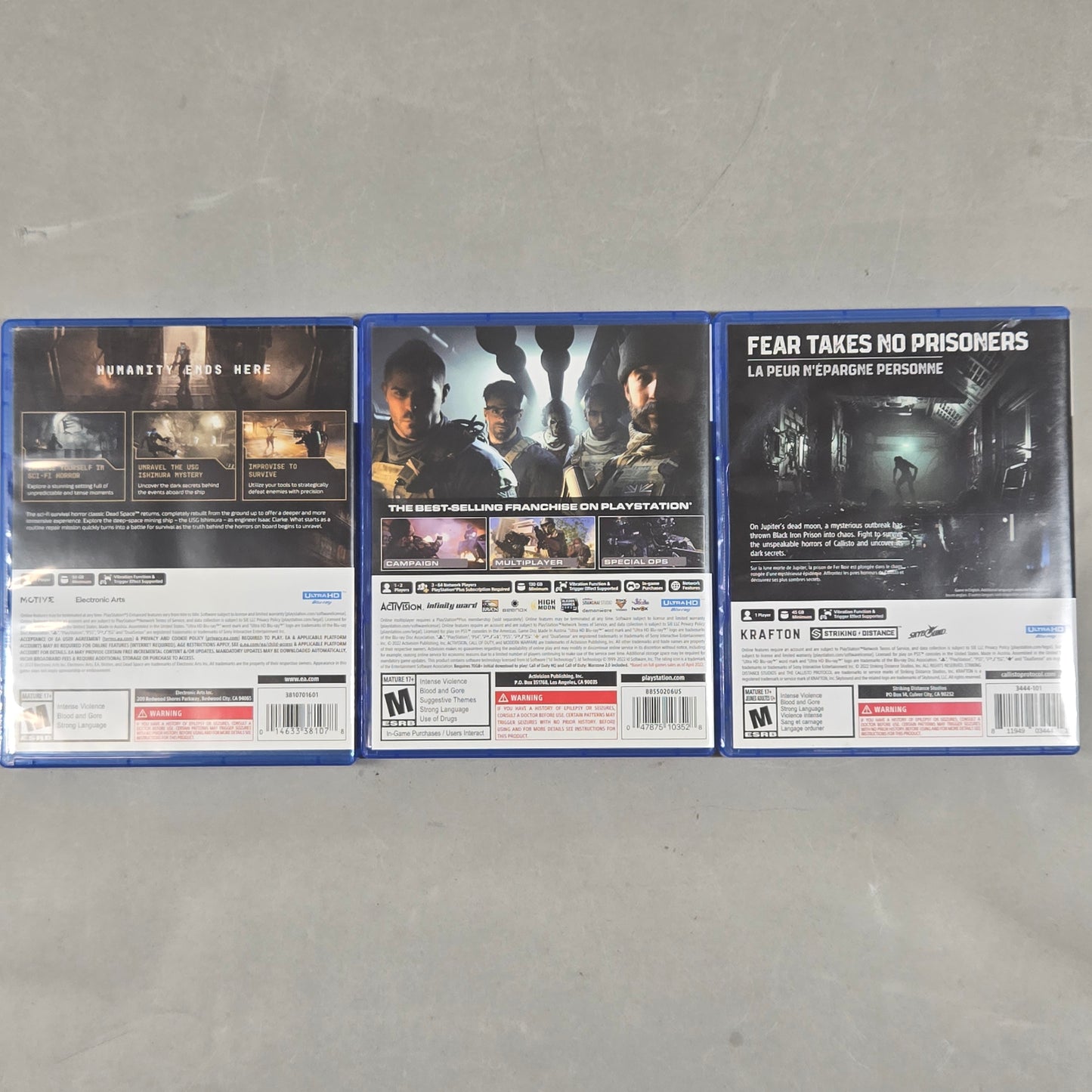 Lot of 3 Sony PlayStation 5 PS5 Games