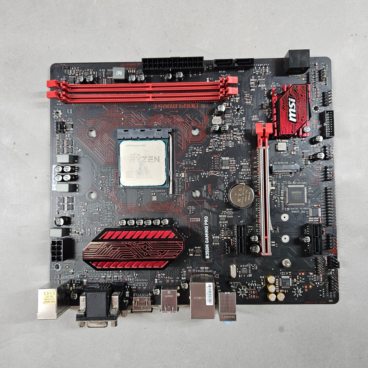 MSi B350M Gaming Pro AM4 microATX