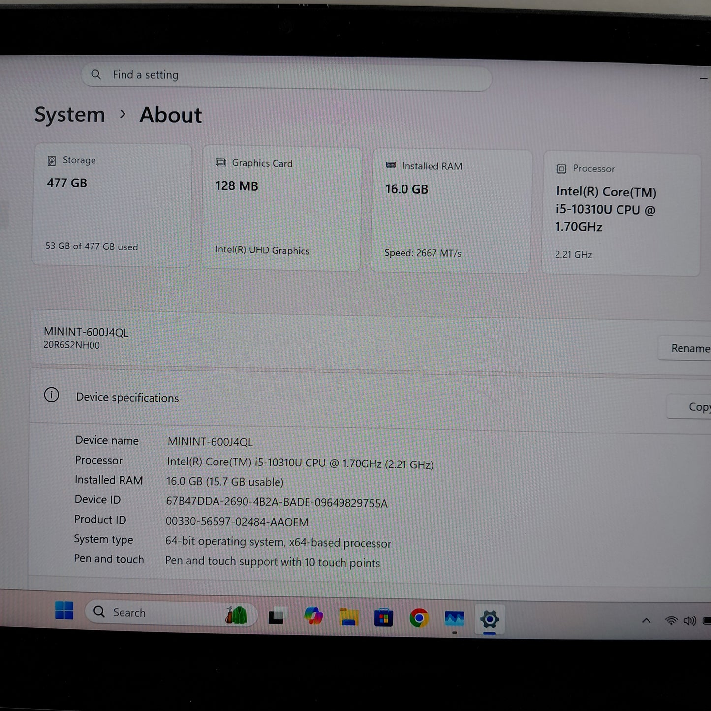 Lenovo ThinkPad L13 Yoga Gen 2 13.3" i5-10310U 2.2GHz 16GB RAM 512GB SSD