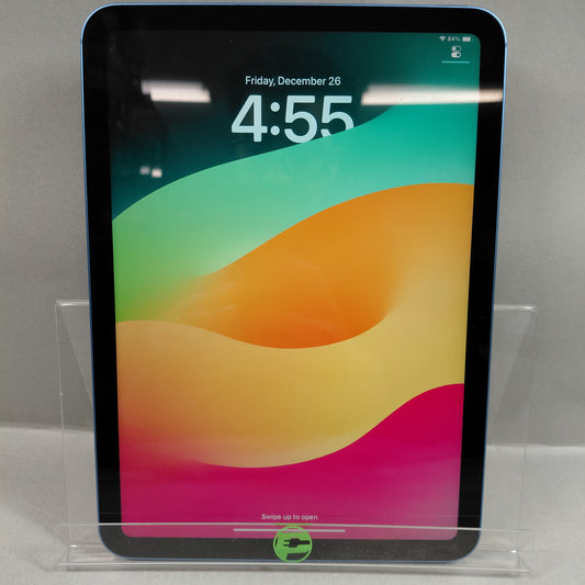 Unlocked Apple iPad 10th Gen 64GB Blue MQ6K3LL/A