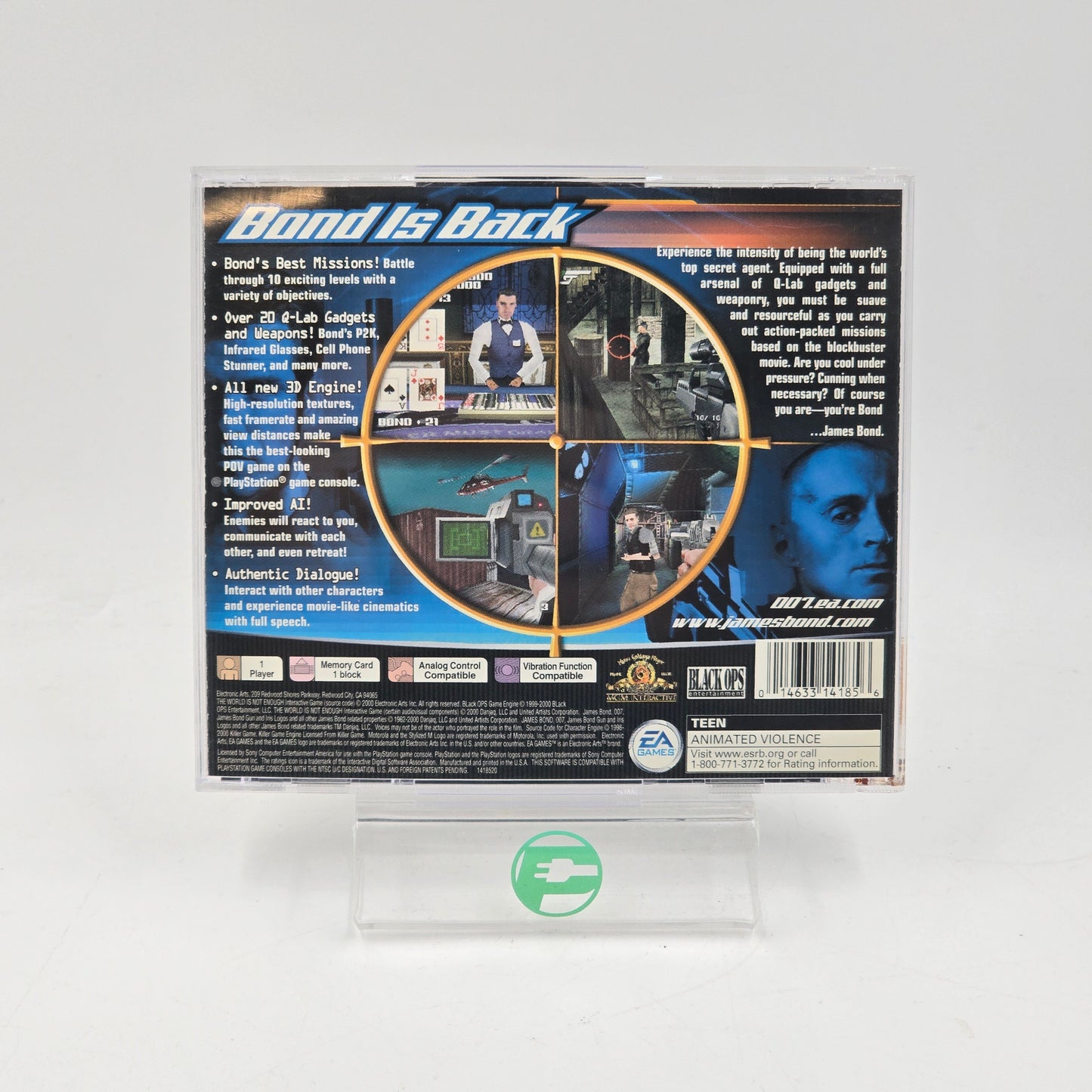 007 World is Not Enough (Sony PlayStation 1 PS1, 2000)