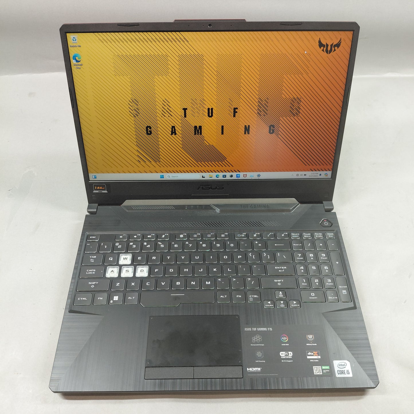 Asus Tuff Gaming F15 15.6" i5-10300H 2.2GHz 8GB RAM 500GB SSD GeForce GTX 1650