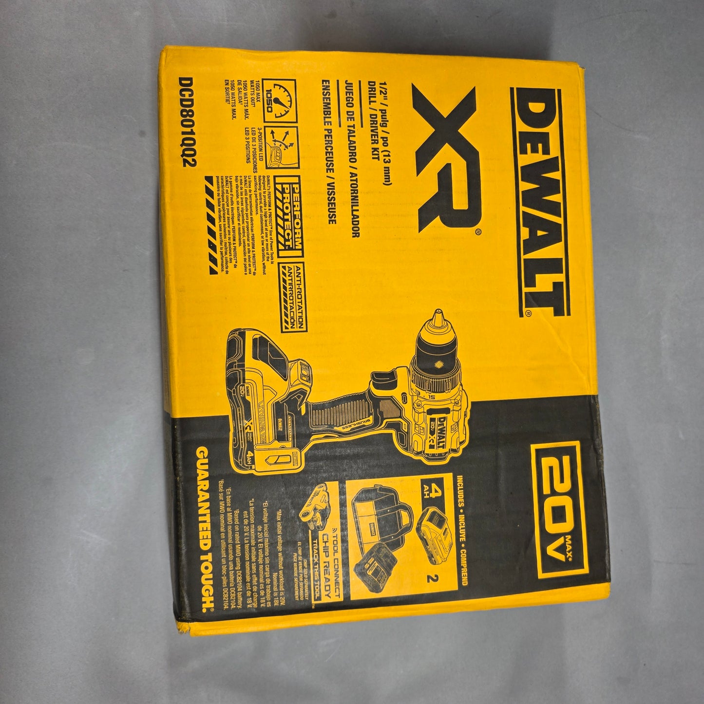 DeWALT XR Drill/driver with XR Brushless Angle Grinder