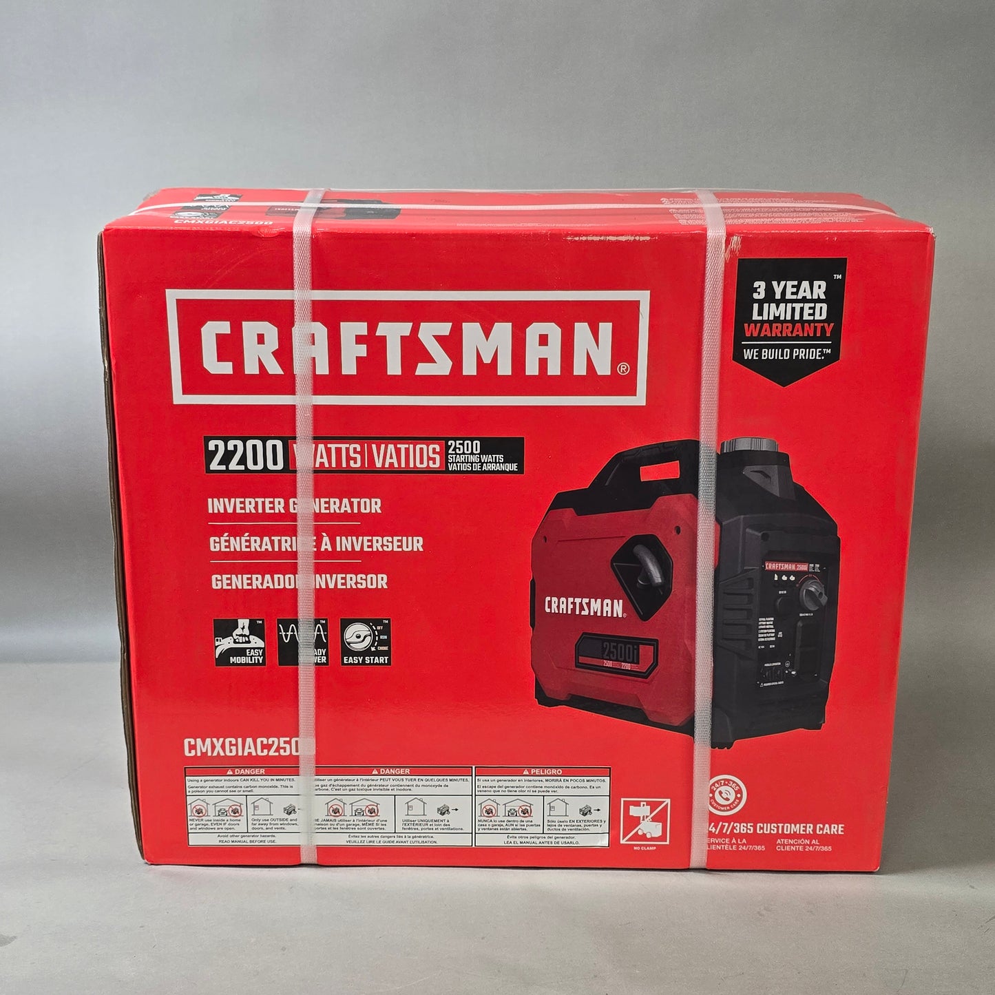 New Craftsman 2200Watts C0010250 Inverter Generator CMXGIAC2500i