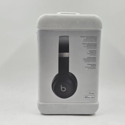 New Beats Solo 4 Wireless On-Ear Bluetooth Headphones Black MUW23LL/A