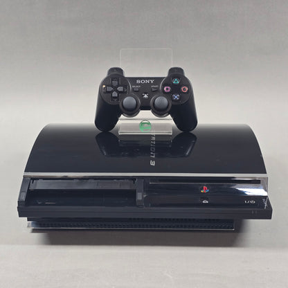 Sony PlayStation 3 Fat PS3 60GB Black Console Gaming System CECH-2001A