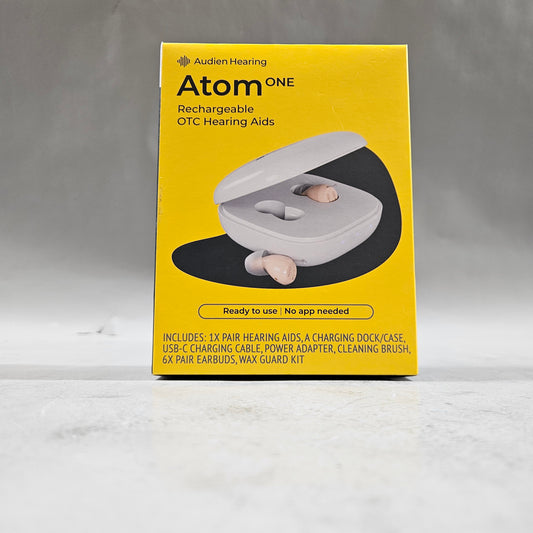 New Audien Hearing Atom one Hearing Aid 200016-A-0425