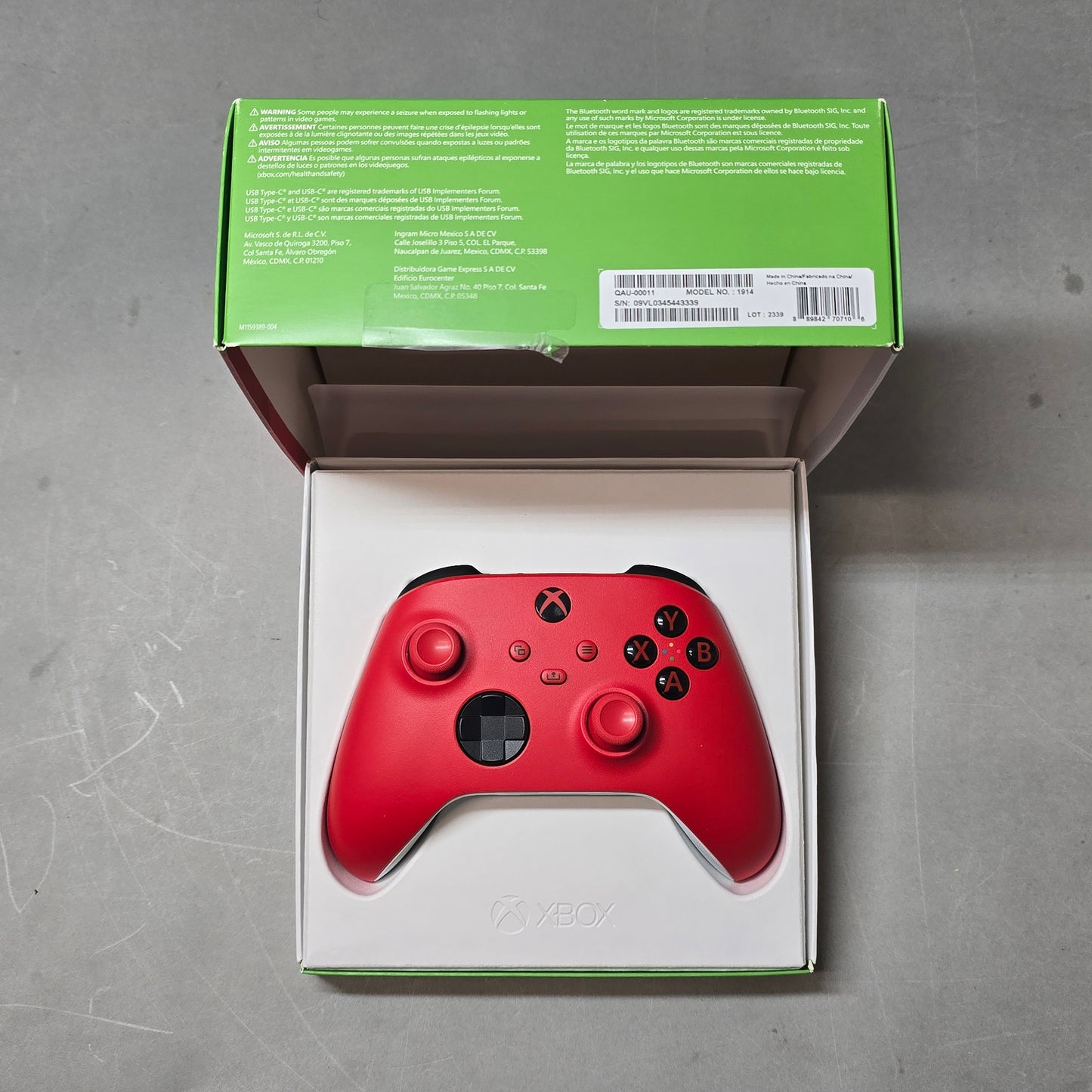 Microsoft Xbox Series X|S Wireless Controller Pulse Red 1914