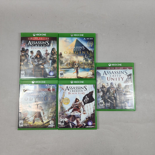 Assassin's Creed Bundle Lot of 5 Microsoft Xbox One Games
