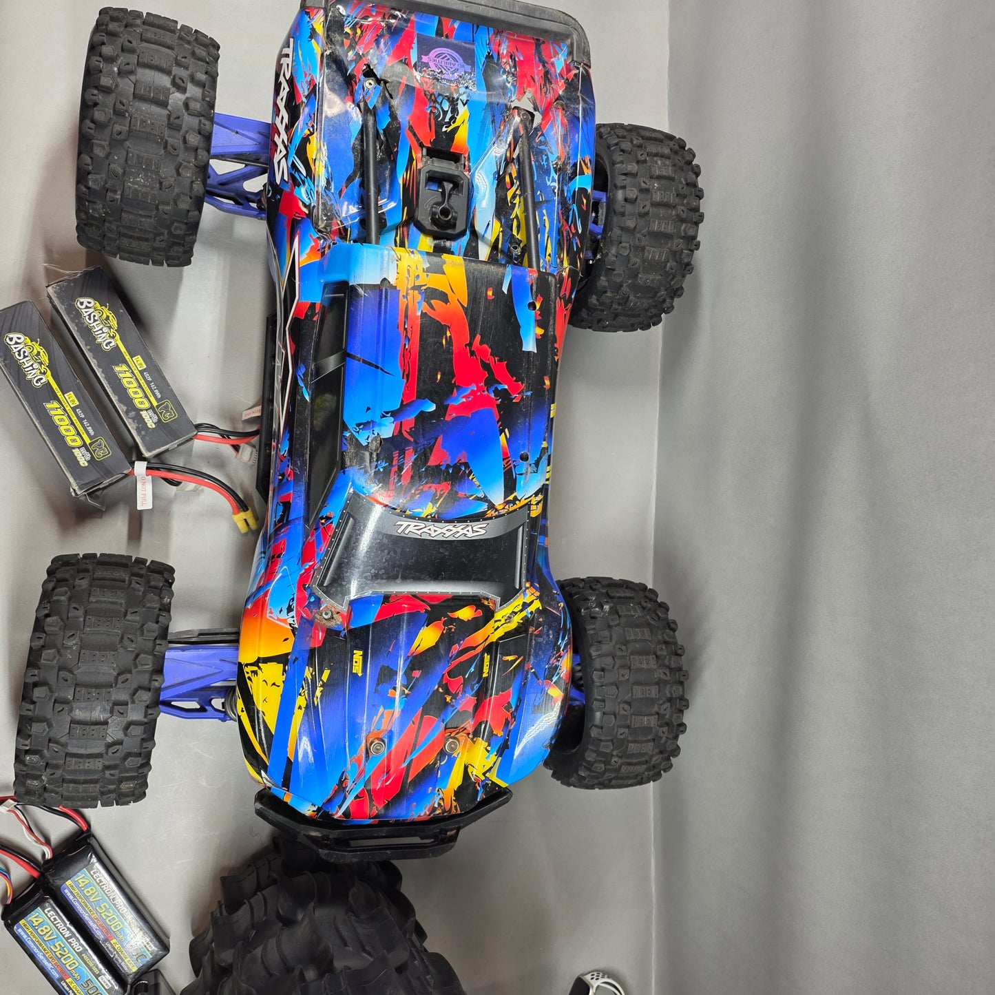Traxxas Xmax with Paddle Tires