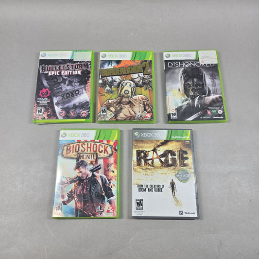Lot of 5 Microsoft Xbox 360 Games