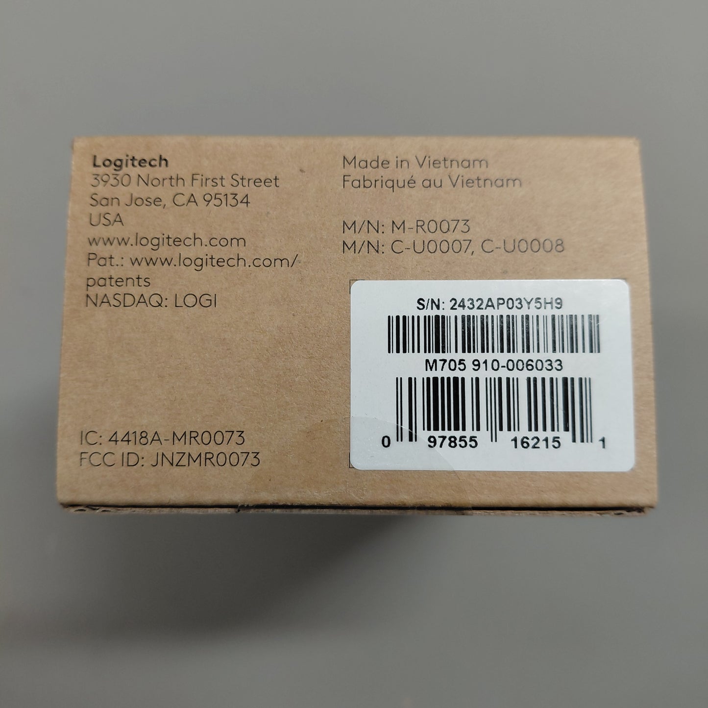 New Logitech M705 Mouse