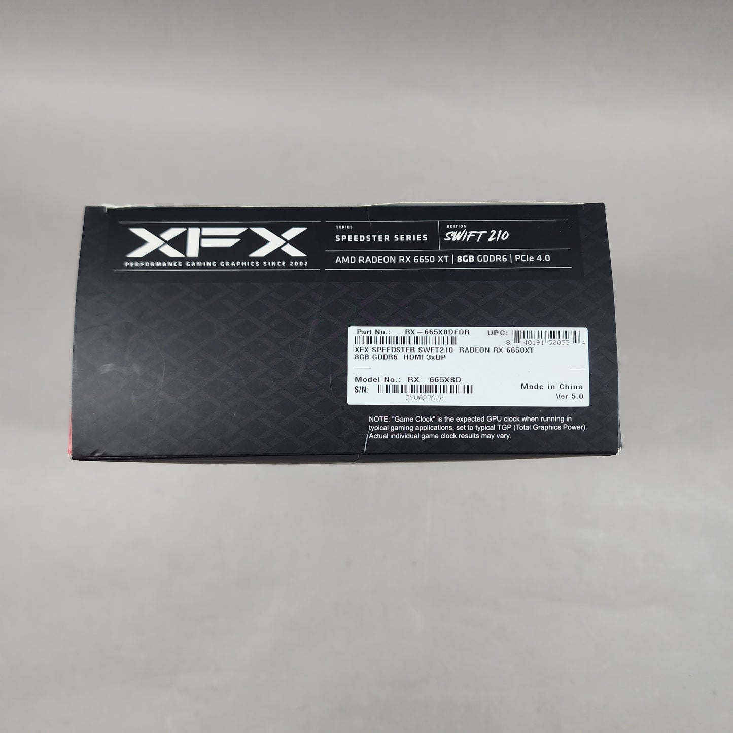 XFX Radeon RX 6650XT 8GB GDDR6 Graphics Card RX-665X8D