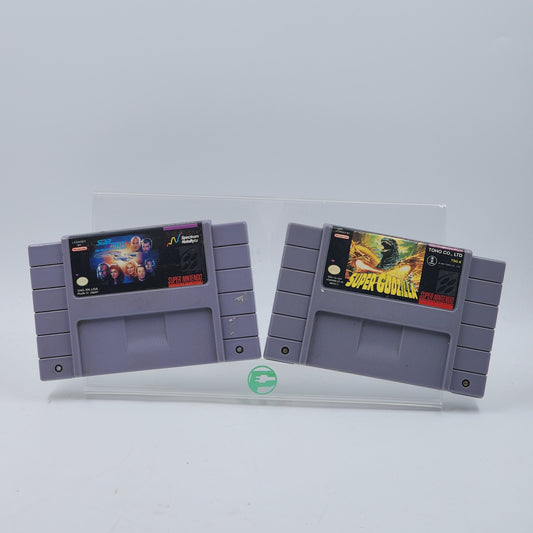 Super Godzilla & Star Trek the Next Generation Lot of 2 Nintendo SNES Games