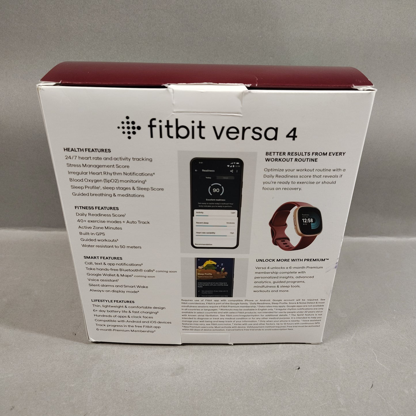 New Fitbit Versa 4 44mm Smart Watch FB523RGRD