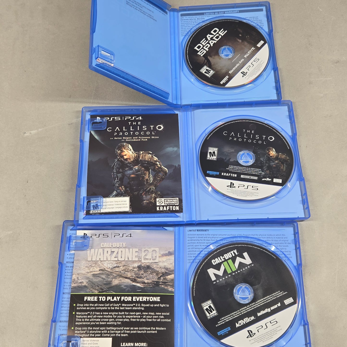 Lot of 3 Sony PlayStation 5 PS5 Games