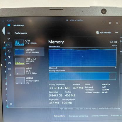 HP Laptop  15-EG0067ST 13.4" N150 800MHz 4GB RAM 128GB SSD