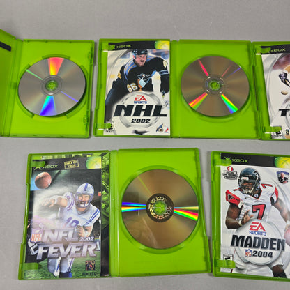 Lot of 5 Microsoft Original Xbox Games Sports Game Bundle