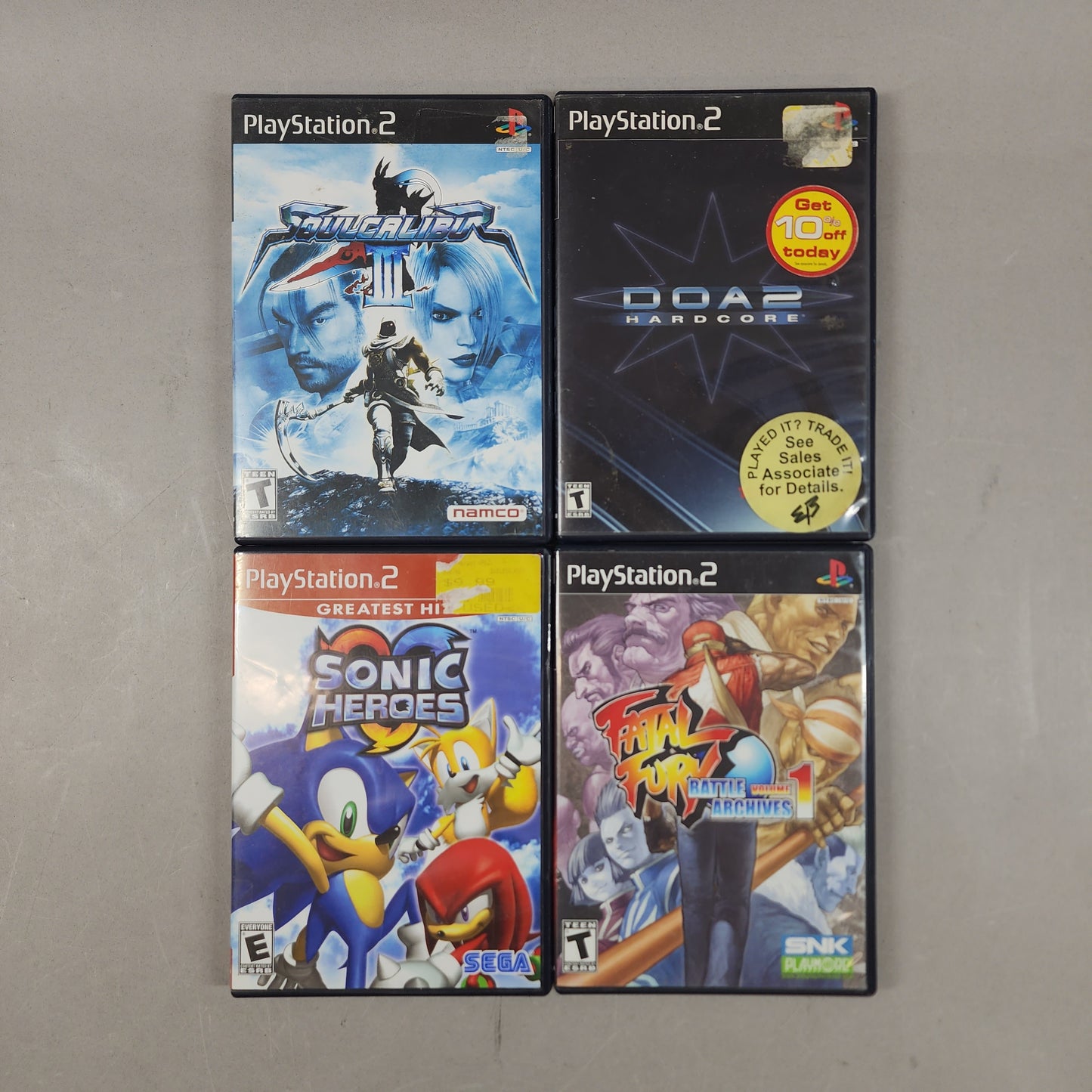 Lot of 4 Sony PlayStation 2 PS2 Games