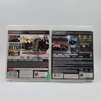 2 Sony PS3 Games Crash and Slash Bundle Mortal Kombat & Twisted Metal