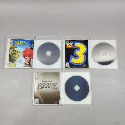 PS3 Animated Movie Video Games Lot of 3 PS3 Games Shrek, Toy Story, & Brave