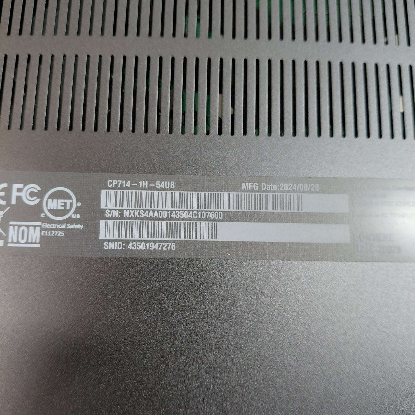 Acer Chromebook Plus SPIN 714