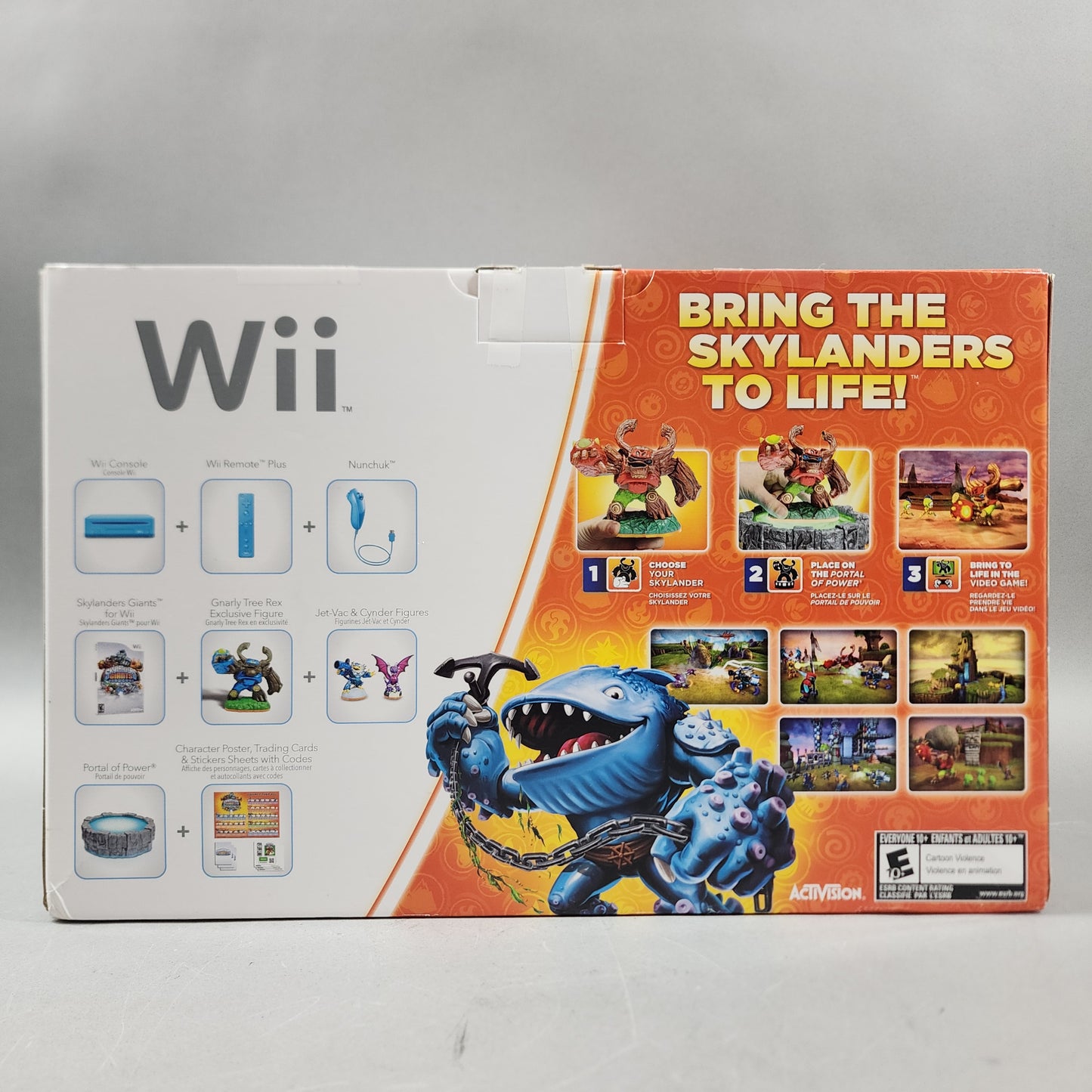 Nintendo Wii Skylander Giants Bundle Video Game Console RVL-101 Aqua Blue