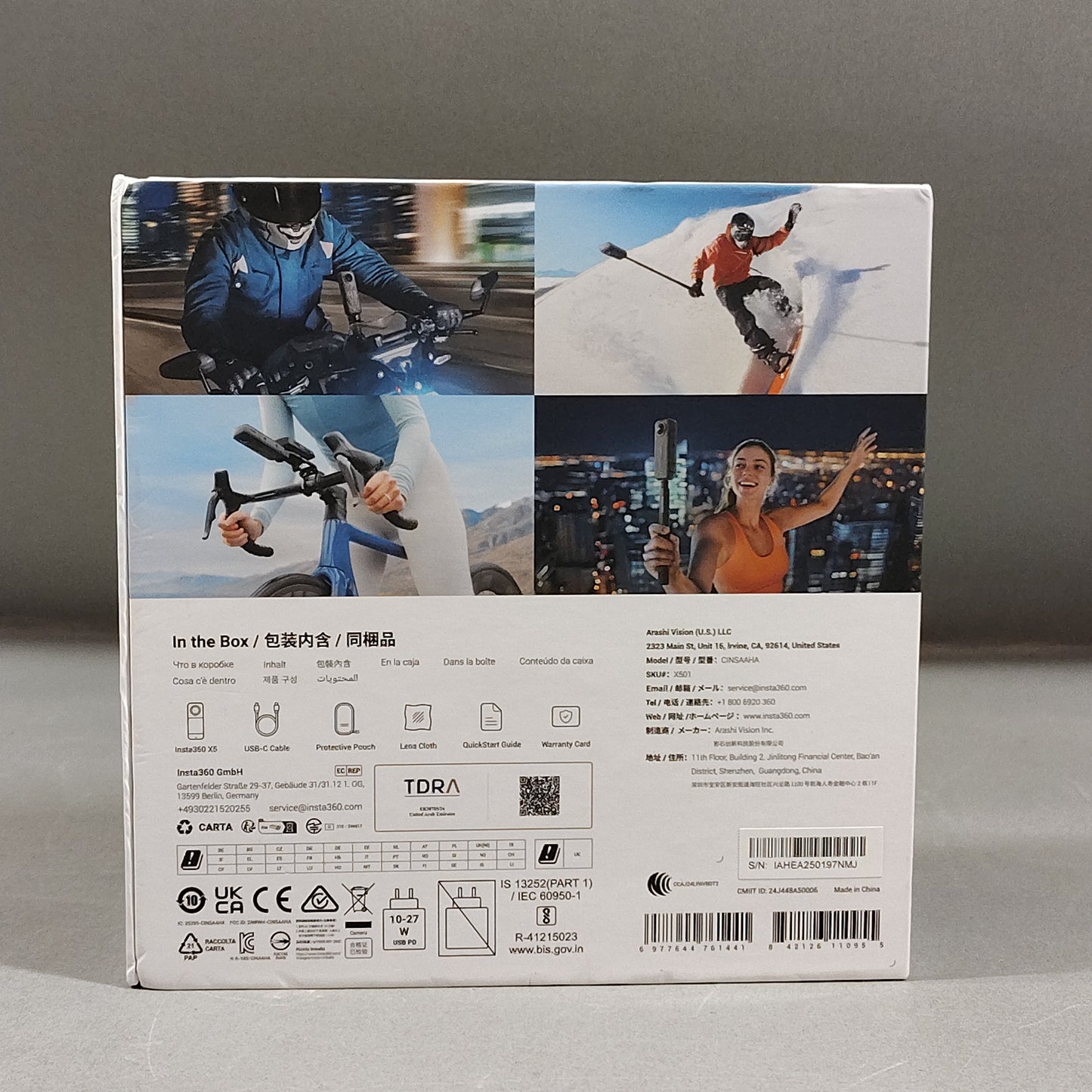 Insta360 X5 72MP 8K 360 Action Camera