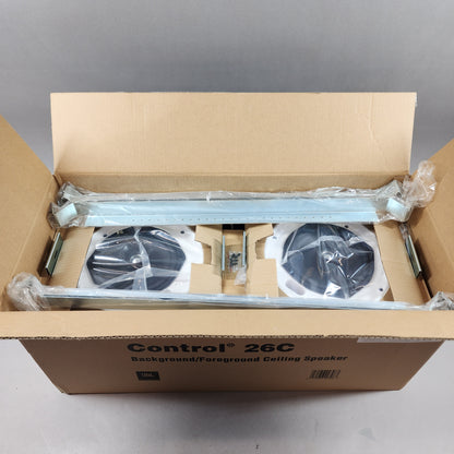 New JBL Control 26C Background/Foreground Ceiling Speaker System White