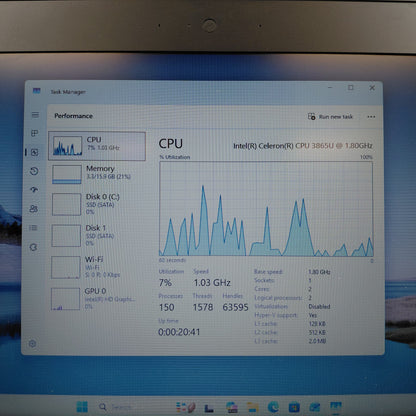 HP ProBook 430 G4 12.5" Celeron 3865U 1.8GHz 16GB RAM 500GB SSD 256GB SSD