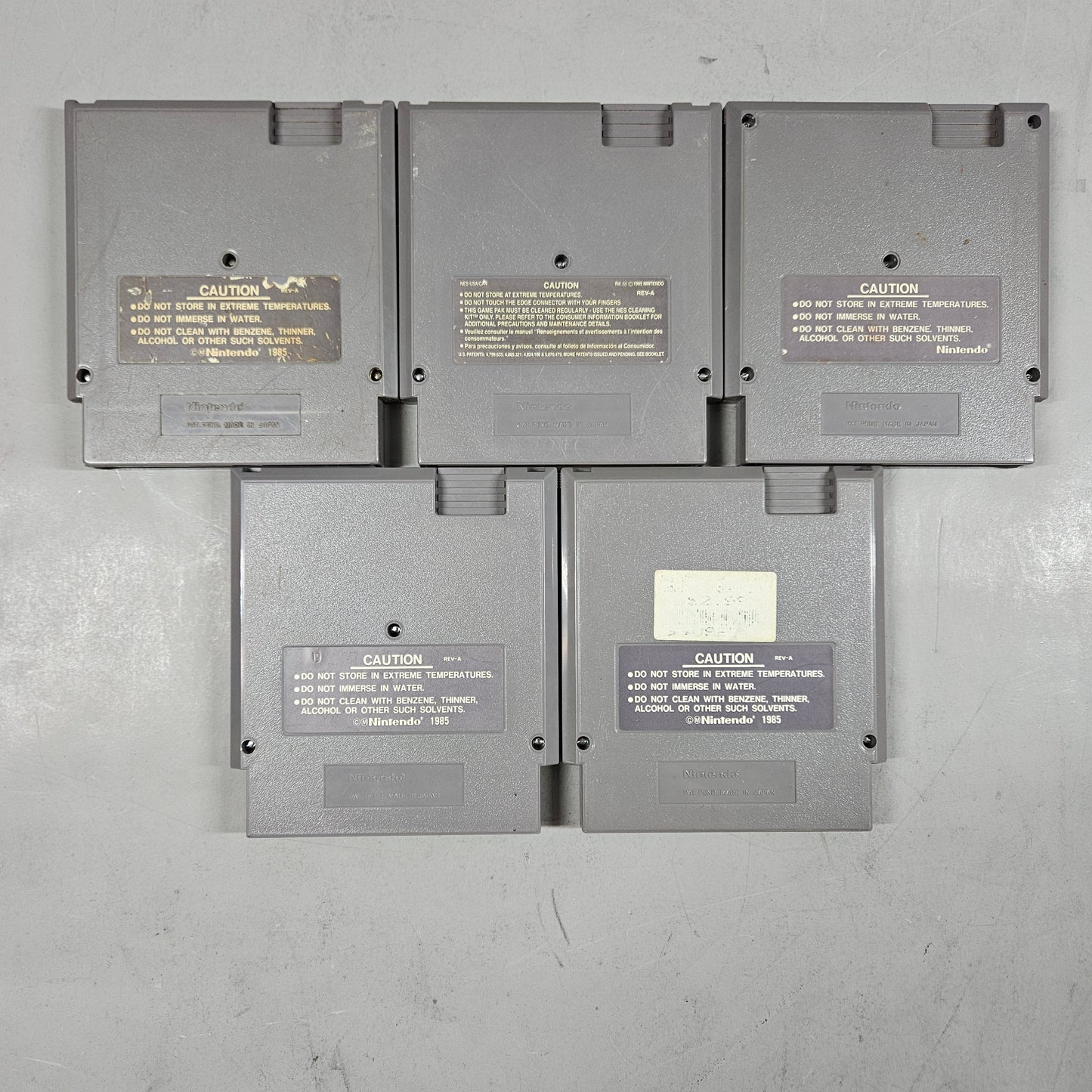 Lot of 5 Nintendo NES Games