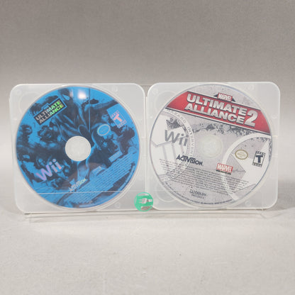 Lot of 2 Nintendo Wii Games Ultimate Alliance Bundle Disc Only