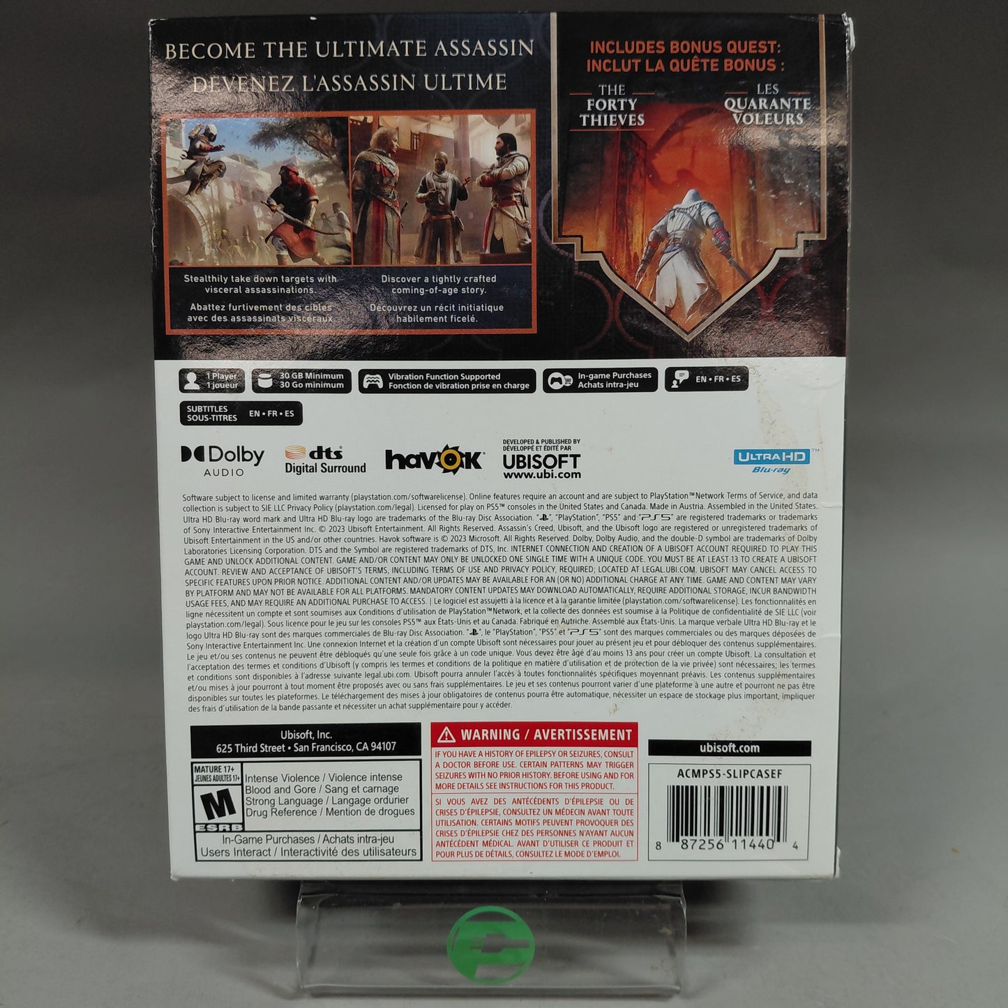 Assassin's Creed Mirage [Launch Edition] (Sony PlayStation 5 PS5, 2023)