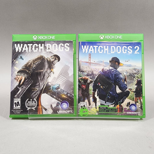 Watch Dogs 1 & 2 Lot of 2 Xbox One Games