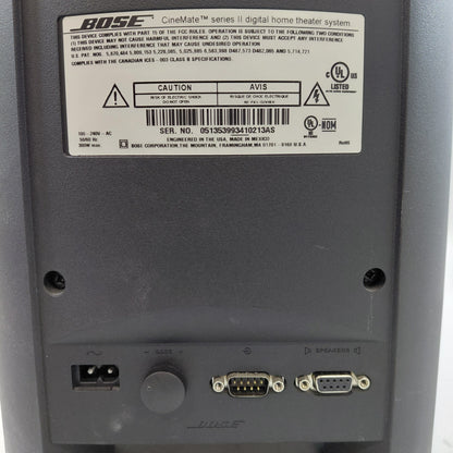 Bose CineMate Series II Home speaker system