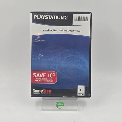 The Incredible Hulk Ultimate Destruction (Sony PlayStation 2 PS2, 2005)