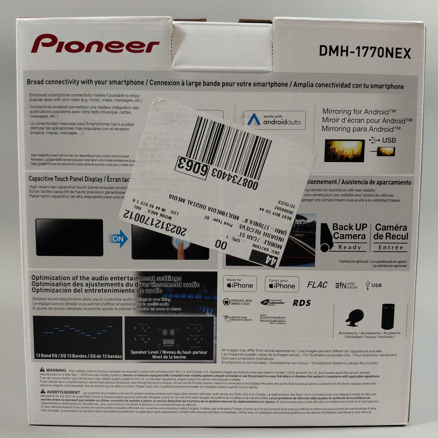 New Pioneer DMH-1770NEX Apple CarPlay Radio