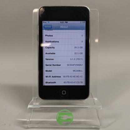 Apple iPod Touch 3rd Gen 32GB Black MC008LL