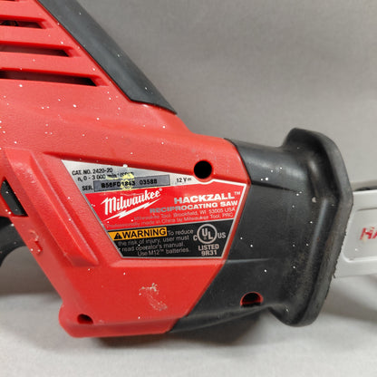 Milwaukee 2420-20 M12 12V HackZall One-Handed Recip Saw