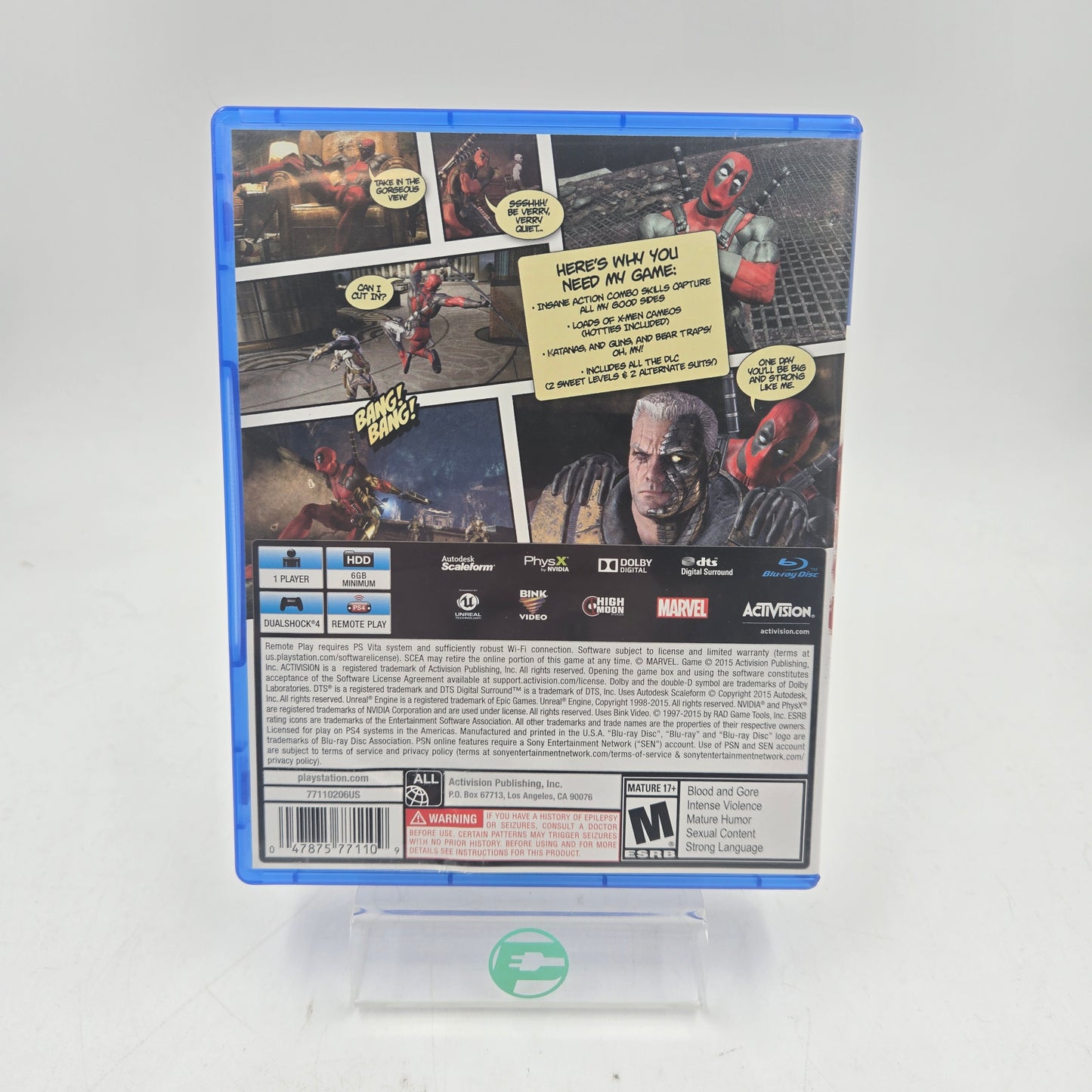 Deadpool (Sony PlayStation 4 PS4, 2015)