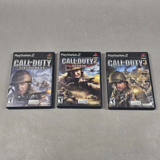 Lot of 3 Sony PlayStation 2 PS2 Games